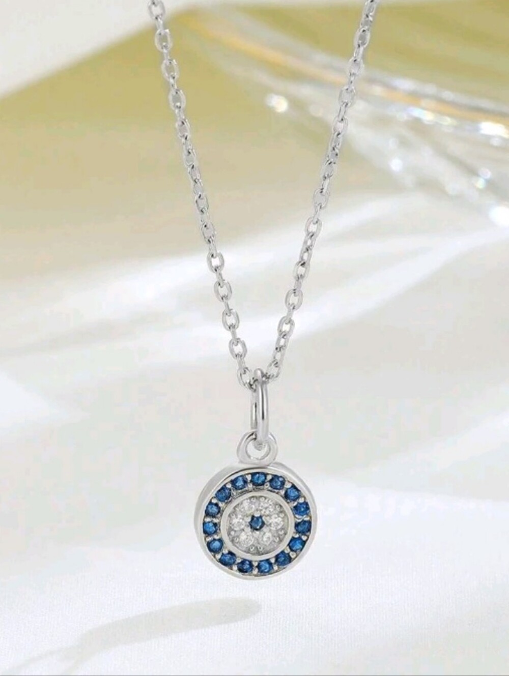 Sterling Silver Evil Eye Necklace